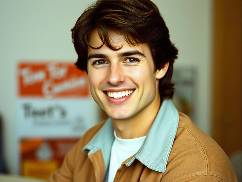 Young Tom Cruise in his early acting days