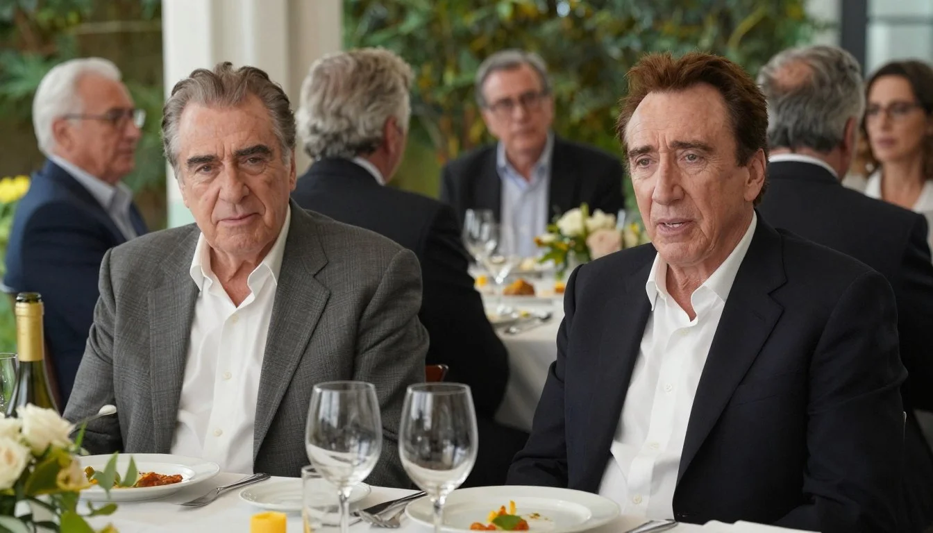 Francis Ford Coppola and Nicolas Cage at a family gathering, showcasing their family connection despite professional differences